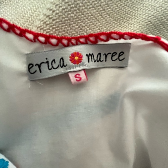 Small White Boho Erica Maree Embroidered Top - Picture 5 of 5